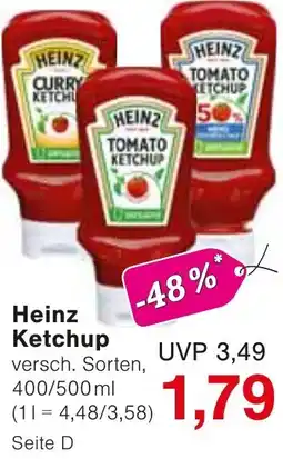 Wiglo Wunderland Heinz Ketchup Angebot