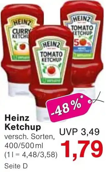 Wiglo Wunderland Heinz Ketchup Angebot