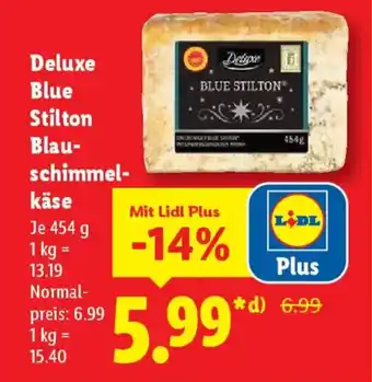 Lidl Deluxe Blue Stilton Blau- schimmel- käse Angebot