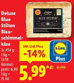 Lidl Deluxe Blue Stilton Blauschimmelkäse Angebot