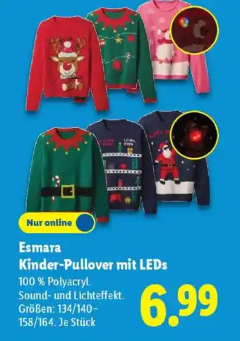Lidl Esmara Kinder-Pullover mit LEDs Angebot