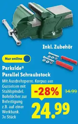 Lidl Parkside Parallel Schraubstock Angebot