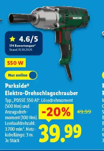 Lidl PARKSIDE Elektro-Drehschlagschrauber Angebot