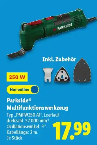 Lidl Parkside Multifunktionswerkzeug Angebot