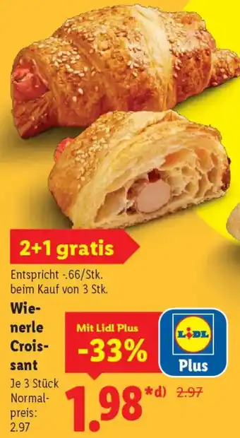 Lidl Wienerle Croissant Angebot