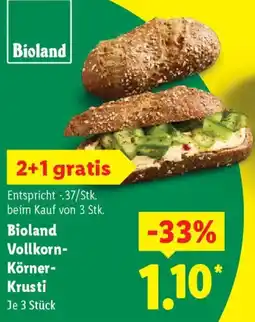 Lidl Bioland Vollkorn Körner Krusti Angebot