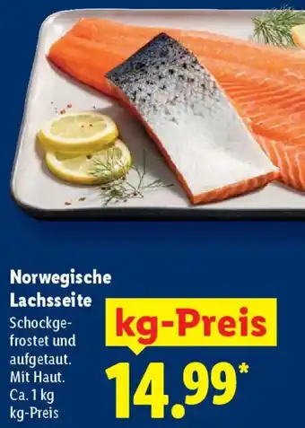 Lidl Norwegische Lachsseite Angebot