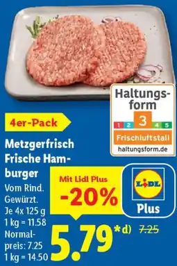 Lidl Metzgerfrisch Frische Hamburger Angebot