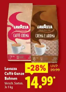 Lidl Lavazza Caffè Ganze Bohnen Angebot
