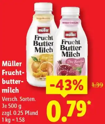 Lidl müller Fruchtbuttermilch Angebot
