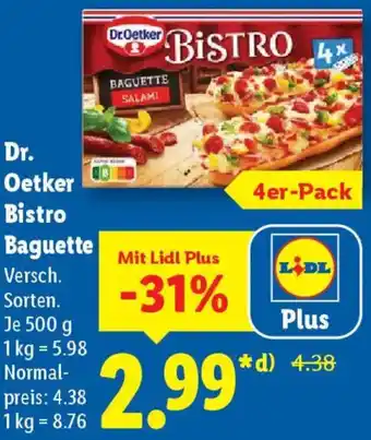 Lidl Dr.Oetker Oetker Bistro Baguette Angebot