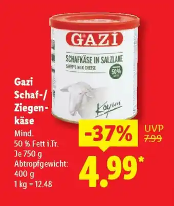 Lidl Gazi Schaf-/ Ziegen- käse Angebot