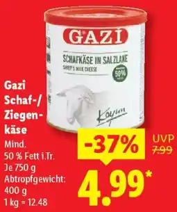 Lidl Gazi Schaf-/ Ziegenkäse Angebot