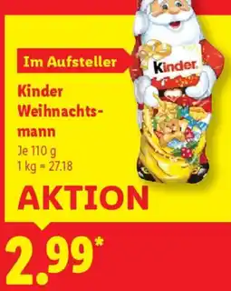Lidl Kinder Weihnachtsmann Angebot