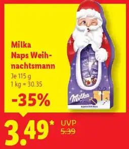 Lidl Milka Naps Weihnachtsmann Angebot