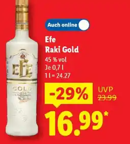 Lidl Efe Raki Gold Angebot