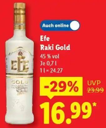 Lidl Efe Raki Gold Angebot