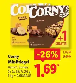 Lidl Corny Müsliriegel Angebot