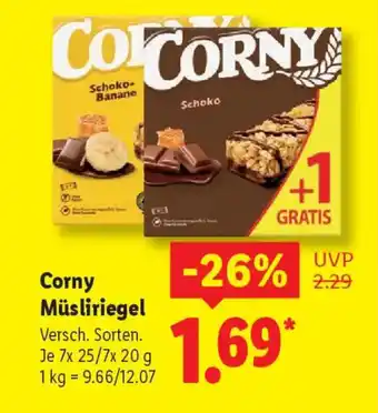 Lidl Corny Müsliriegel Angebot