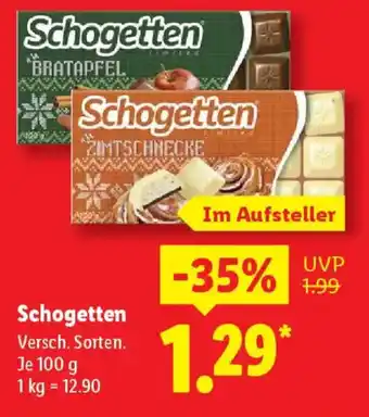 Lidl Schogetten Angebot