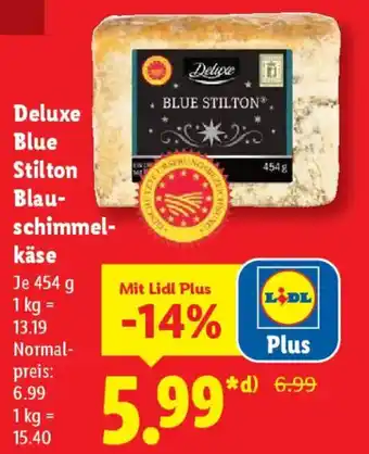 Lidl Deluxe Blue Stilton Blau- schimmel- käse Angebot