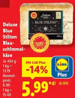 Lidl Deluxe Blue Stilton Blauschimmelkäse Angebot