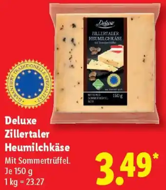 Lidl Deluxe Zillertaler Heumilchkäse Angebot