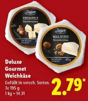 Lidl Deluxe Gourmet Weichkäse Angebot