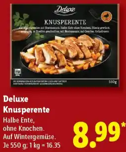 Lidl Deluxe Knusperente Angebot