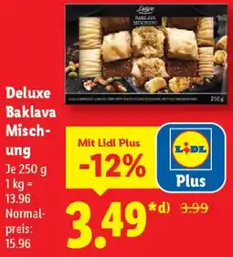 Lidl Deluxe Baklava Mischung Angebot
