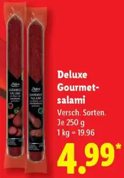 Lidl Deluxe Gourmetsalami Angebot