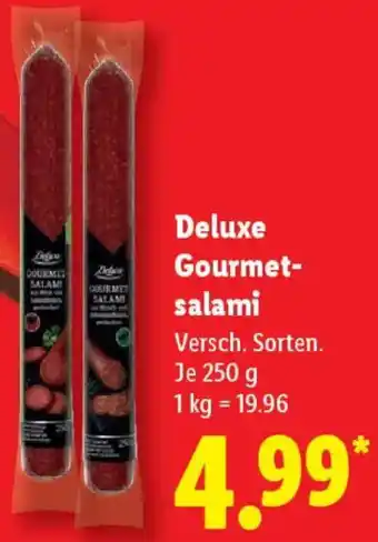 Lidl Deluxe Gourmetsalami Angebot