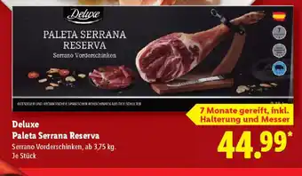 Lidl Deluxe Paleta Serrana Reserva Angebot