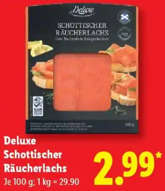 Lidl Deluxe Schottischer Räucherlachs Angebot