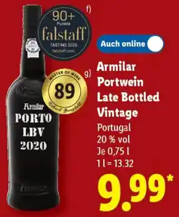 Lidl Armilar Portwein Late Bottled Vintage Angebot