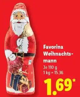 Lidl Favorina Weihnachtsmann Angebot
