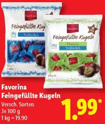 Lidl Favorina Feingefüllte Kugeln Angebot