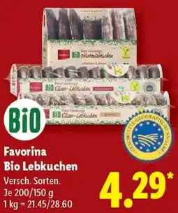 Lidl Favorina Bio Lebkuchen Angebot