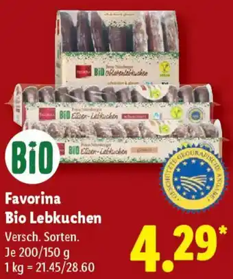 Lidl Favorina Bio Lebkuchen Angebot