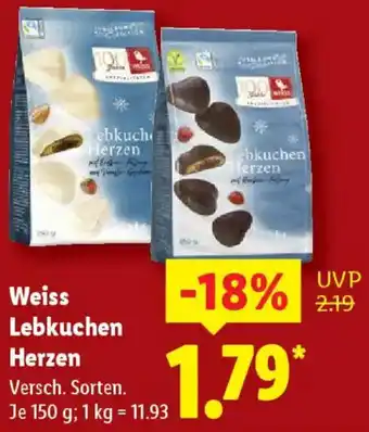 Lidl Weiss Lebkuchen Herzen Angebot