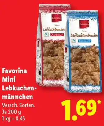 Lidl Favorina Mini Lebkuchenmännchen Angebot