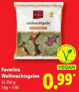 Lidl Favorina Weihnachtsgelee Angebot