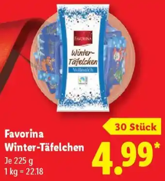 Lidl Favorina Winter-Täfelchen Angebot