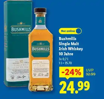 Lidl Bushmills Single Malt Irish Whiskey 10 Jahre Angebot