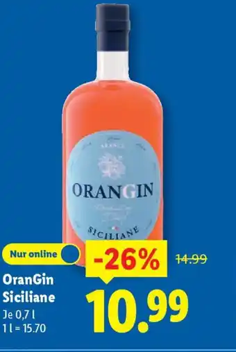 Lidl OranGin Siciliane Angebot