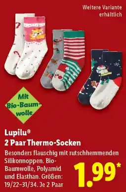 Lidl Lupilu 2 Paar Thermo-Socken Angebot