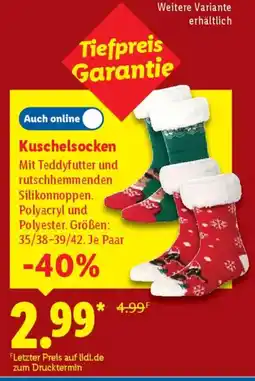 Lidl Kuschelsocken Angebot