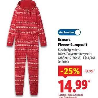 Lidl Esmara Fleece-Jumpsuit Angebot