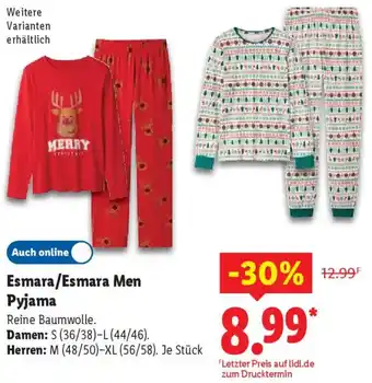 Lidl Esmara/Esmara Men Pyjama Angebot