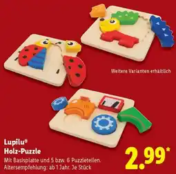 Lidl Lupilu Holz-Puzzle Angebot